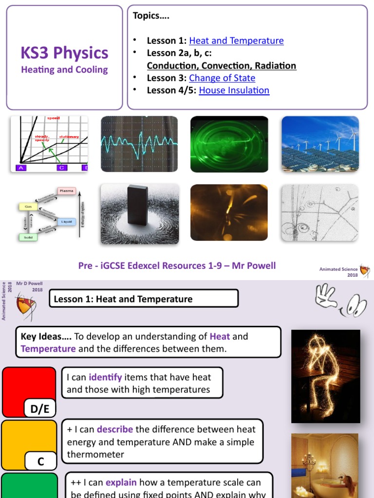 Y8 2 Heating and Cooling | PDF | Temperature | Electrical Resistivity And  Conductivity