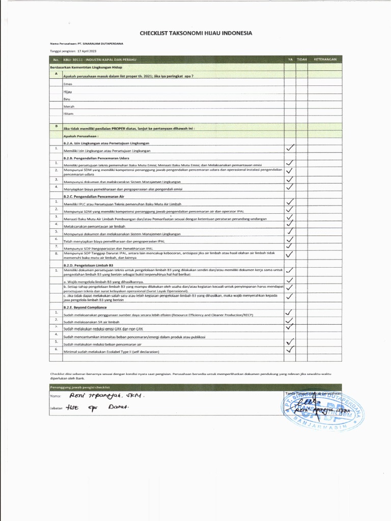 Checklist Taksonomi Hijau Indonesia | PDF