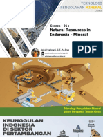 Course 1 - Natural Mineral Resources in Indonesia