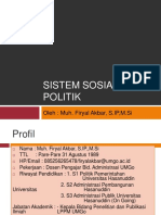 Sistem Sosial Politik: Oleh: Muh. Firyal Akbar, S.IP, M.Si