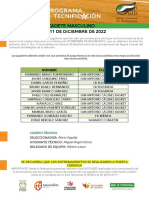 Cadete Masculino: 9-10-11 DE DICIEMBRE DE 2022