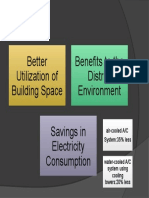 Better Utilization of Building Space Benefits To The District Environment Savings in Electricity Consumption