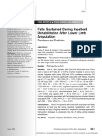 Falls Sustained During Inpatient Rehabilitation After Lower Limb Amputation Prevalence and Predictors