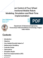 Non Linear Control of Four Wheel Omnidirectional Mobile Robot Modeling Simulation Real Time Implementation