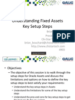 Fixed Assets Key Setups Steps
