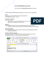 The Concatenate Function - Notes