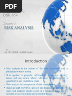 BSR 654 Risk Analysis: Management