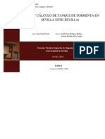 Diseño Y Cálculo de Tanque de Tormenta en Sevilla Este (Sevilla)