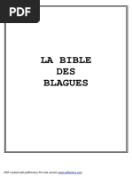 La Bibles Des Blagues | PDF | Médecin | Ours