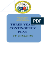 Three Years Contingency Plan: Republic of The Philippines Province of Tarlac Municipality of Moncada