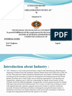 An Organisation Study At": Internship Report ON by Submitted To