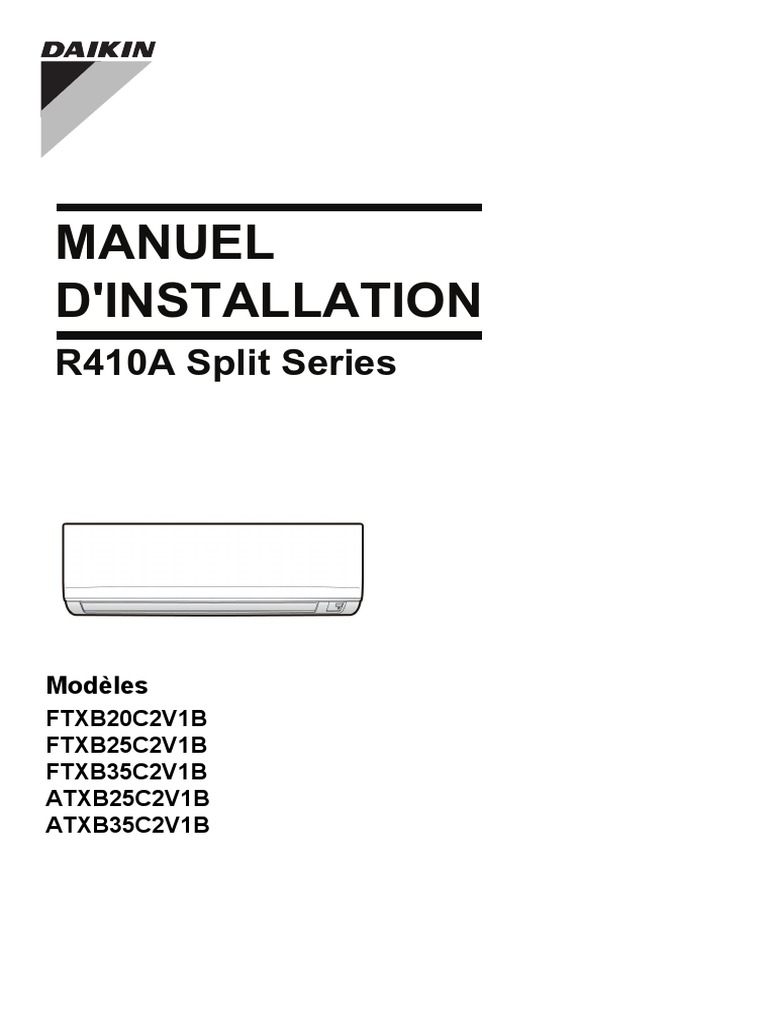 Manuel Installation Daikin PDF