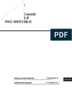 PAC-IF013B-E Installation Operation Manual RG79F030H04