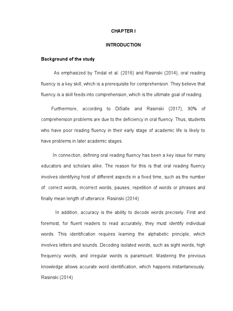 Benefits Of Oral Reading Fluency In Improving The Comprehension Of