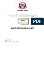 Quality Assurance Plan For Building Construction