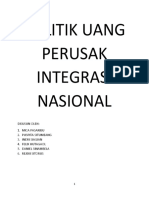 Politik Uang Perusak Integrasi Nasional