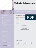 Purple Grey Clean UI Copy Editor CV