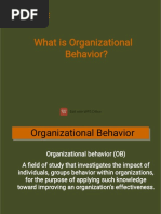 Organisation Behaviour