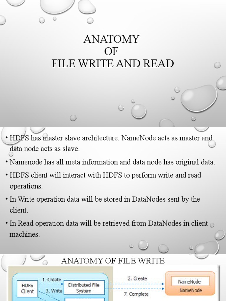 Anatomy of HDFS Read and Write Operations | PDF