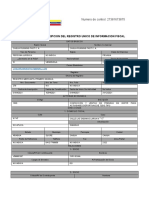 Numero de Control: 27381673875: Planilla de Inscripcion Del Registro Unico de Informacion Fiscal