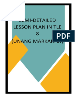 TLE Lesson Plan Documents Checklist