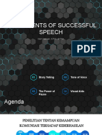 Components of Successful Speech