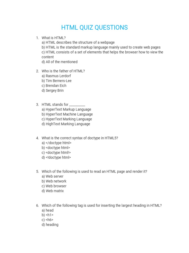An Insightful Overview of HTML Fundamentals: Analyzing Key Concepts and ...