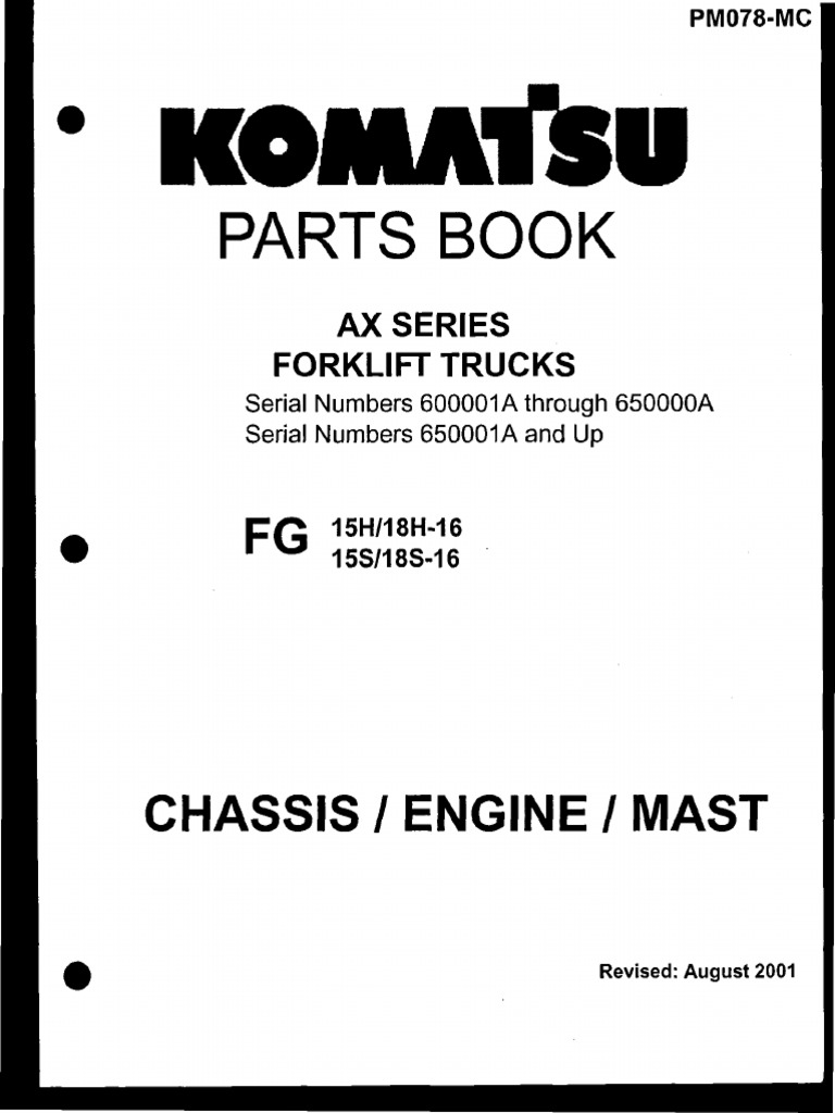 Komafsu: Parts Book | PDF