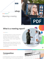 22nd November - B1 - B2 - WW Reporting A Meeting