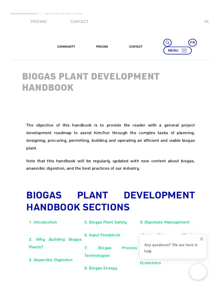 Biogas Plant Development Handbook by Biogas World | PDF | Anaerobic ...