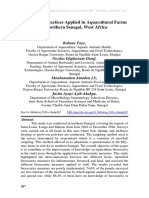 Biosecurity Practices Applied in Aquacultural Farms in Northern Senegal, West Africa