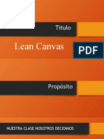 Lienzo Lean Canvas