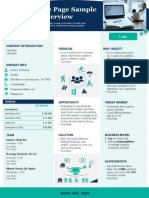 Investor One Page Sample Company Overview Presentation Report Infographic PPT PDF Document Presentation Graphics Presentation Powerpoint Example Slide Templates
