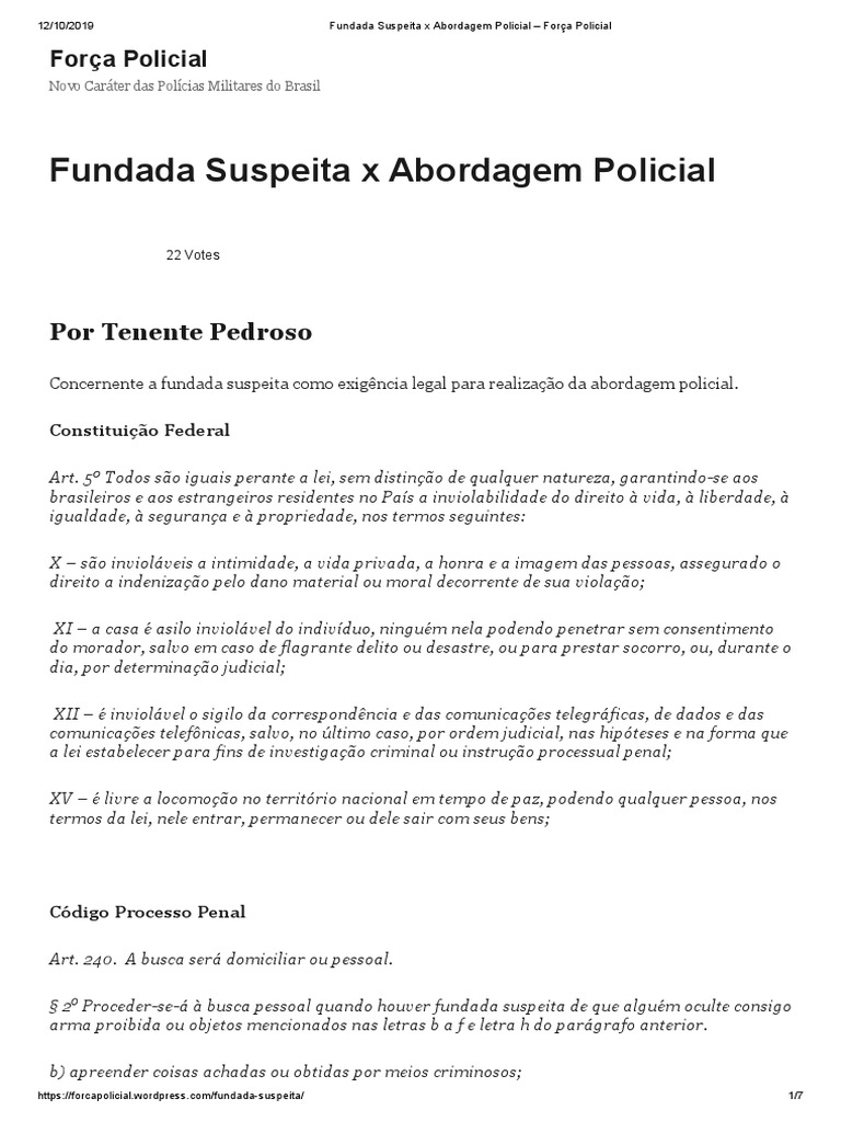 fundada-suspeita-x-abordagem-policial-for-a-policial-pdf
