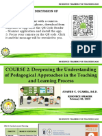 COURSE 2 - Deepening The Understanding of Pedagogical Approaches