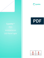 Cyanlite™: IP65 Antibacterial LED Panel Light