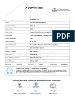 Income Tax Department: Challan Receipt