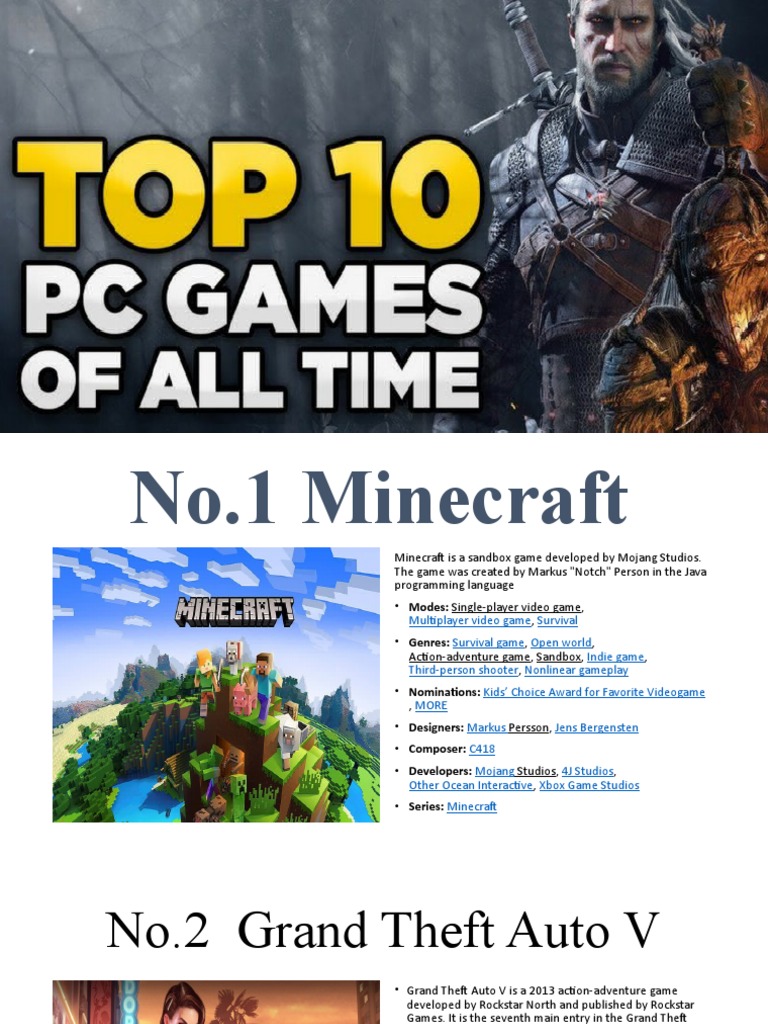 Top rated PC games of all time
