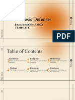 Thesis Defenses: Free Presentation Template