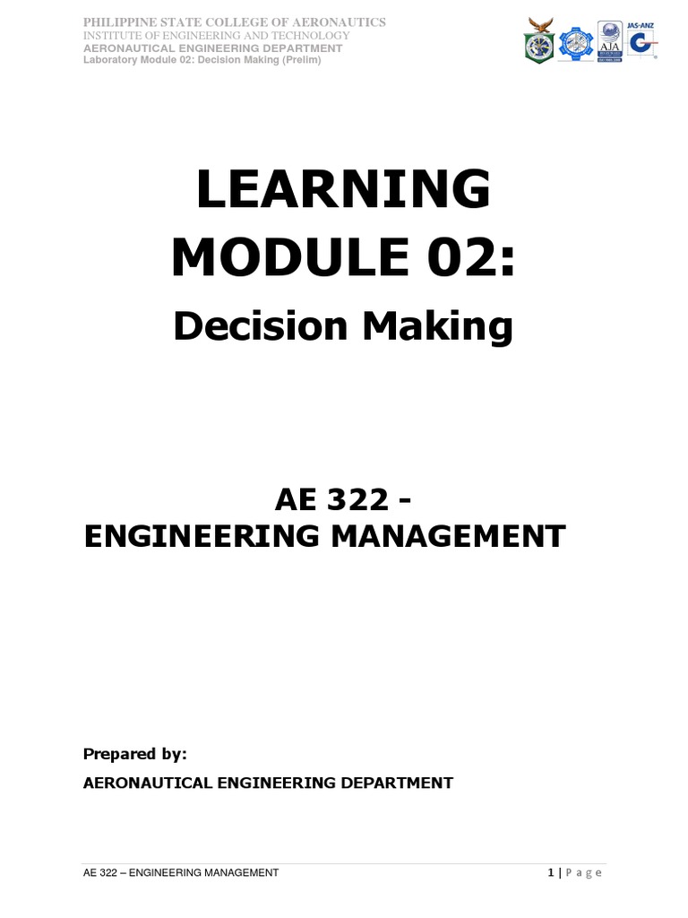 Engineering Management: Decision Making Module | PDF | Decision Making ...