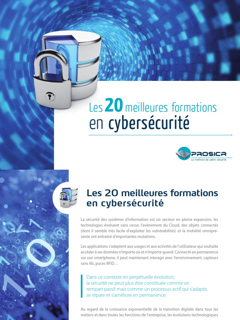 Top 20 Formations en Cybersécurité | PDF | Sécurité des systèmes d ...
