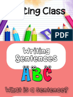 Writing Simple Sentences