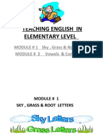 Teaching English In: Elementary Level