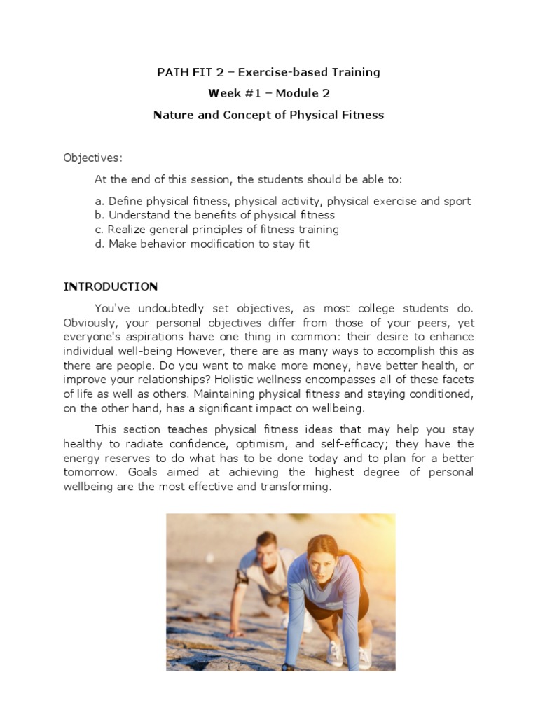 Nature and Concepts of Physical Fitness | PDF | Aerobic Exercise ...