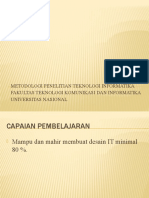 Metodologi Penelitian Teknologi Informatika Fakultas Teknologi Komunikasi Dan Informatika Universitas Nasional