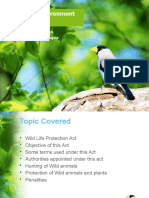 Wildlife and Environment Protection Act: Presented By:-Kusumlata, Khushi Gupta