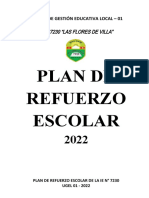 Plan de Refuerzo Escolar - 2022