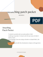 Attatching Patch Pocket: Reporter 5