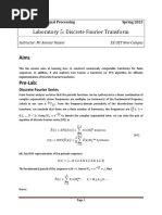 Laboratory 5: Discrete Fourier Transform: Instructor: MR Ammar Naseer EE UET New Campus