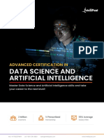 Advanced Certification In: Data Science and Artificial Intelligence